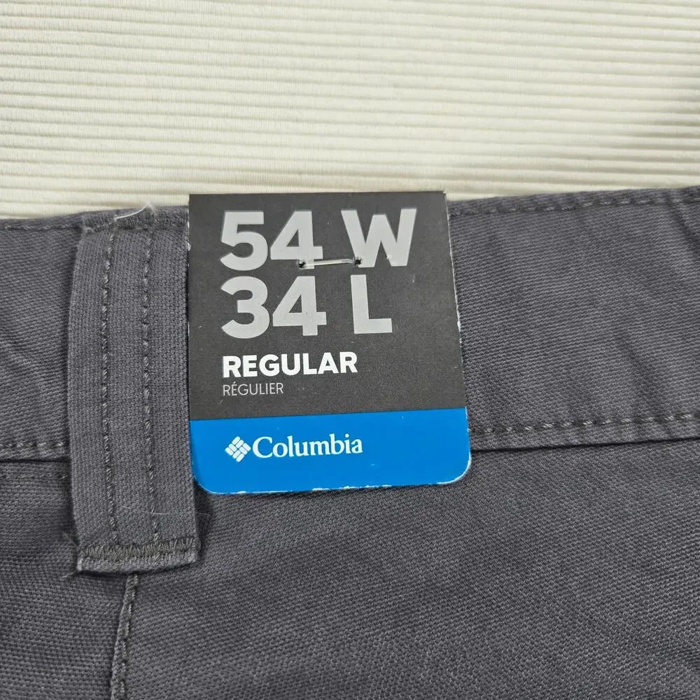 NWT‎ Columbia Flex ROC Stretch Outdoor Pants in City Grey Men's Size 54